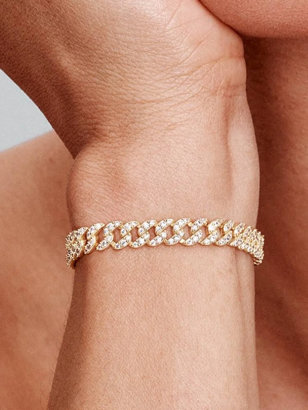 Pandora Pavé Cuban Chain Bracelet